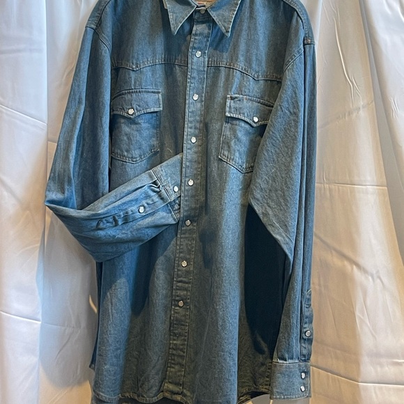 Schaefer Outfitters Men’s Denim Shirt Size 2XL - Picture 2 of 3